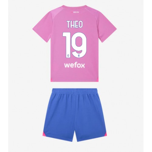 Dětský Fotbalový dres AC Milan Theo Hernandez #19 2023-24 Třetí Krátký Rukáv (+ trenýrky)